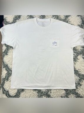 Guy Harvey Men’s White Graphic T-shirt Size XXL